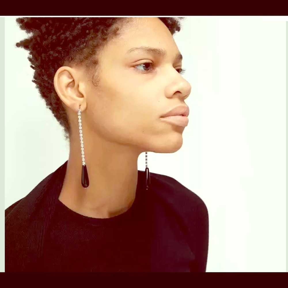 VTG DESIGNERS BLINDING ICE RHINESTONES EARRINGS